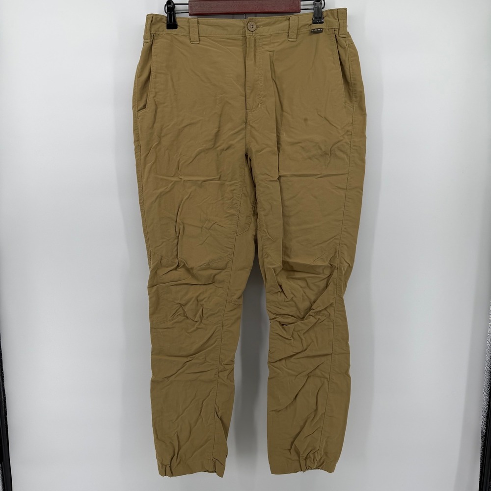 Simms Performance Wading Guide Pants Mens 34r Tan… - image 2